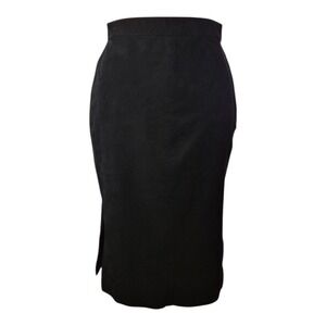 Aritzia Wilfred Free‎ Lis Vegan Suede Pencil Skirt In Black Size US 4